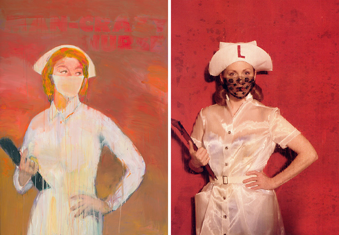 Джулианна Мур в модных интерпретациях великих картин