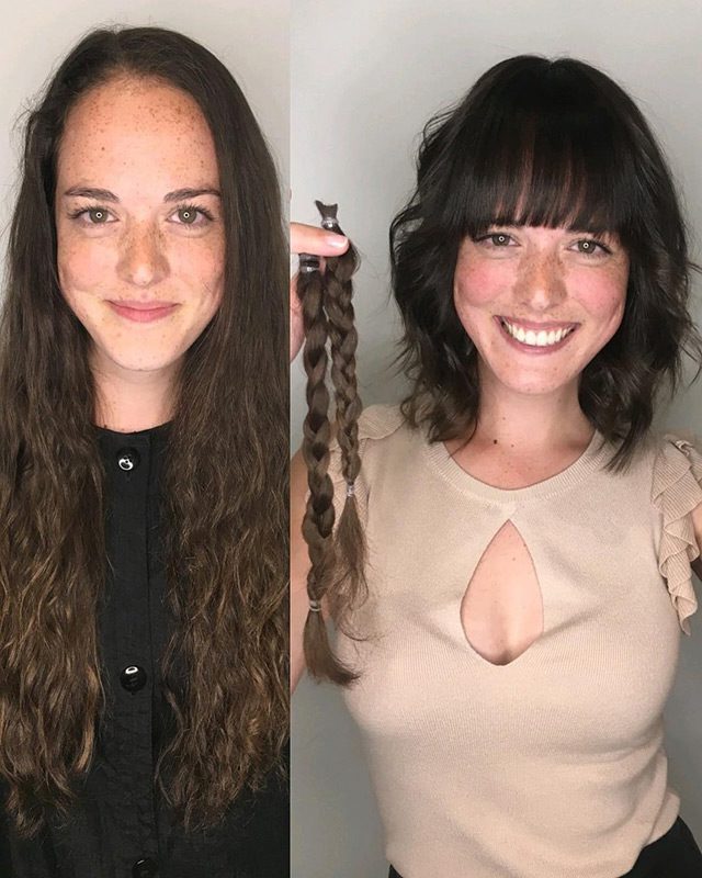 Короткие стрижки девушек: до и после