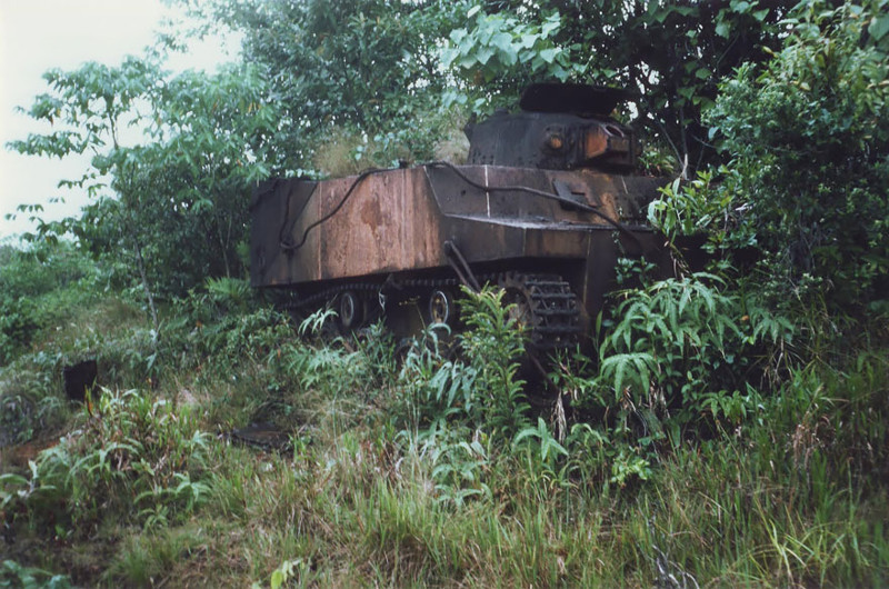 41 танк, захваченный природой