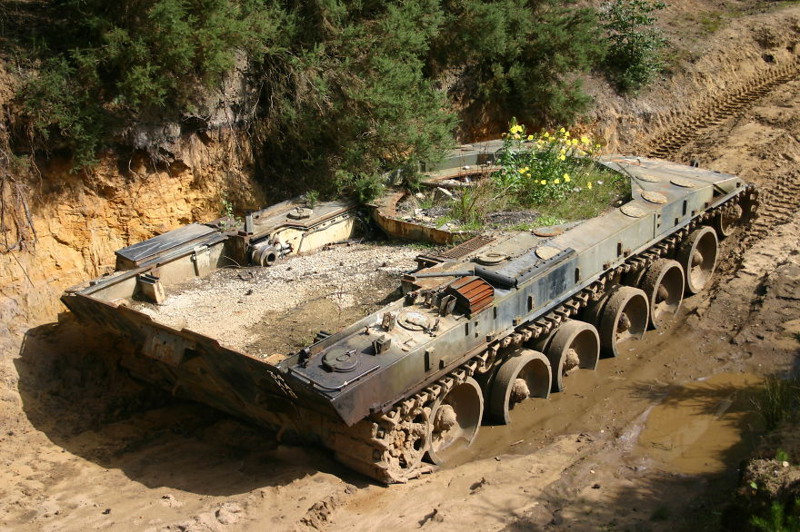 41 танк, захваченный природой