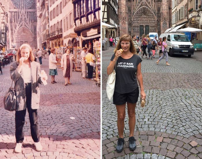 Американка воспроизвела снимки 30-летней давности