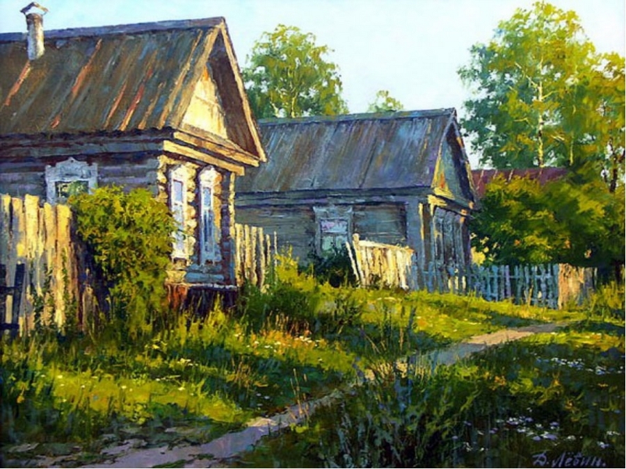Вдали от суеты: сельские картины Дмитрия Лёвина