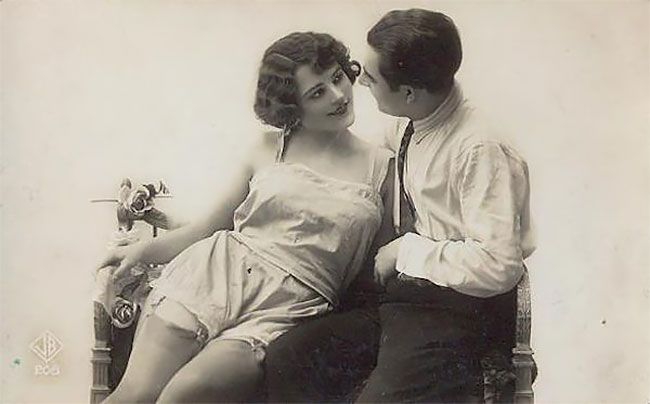 Ретро эротические открытки в 1920-е