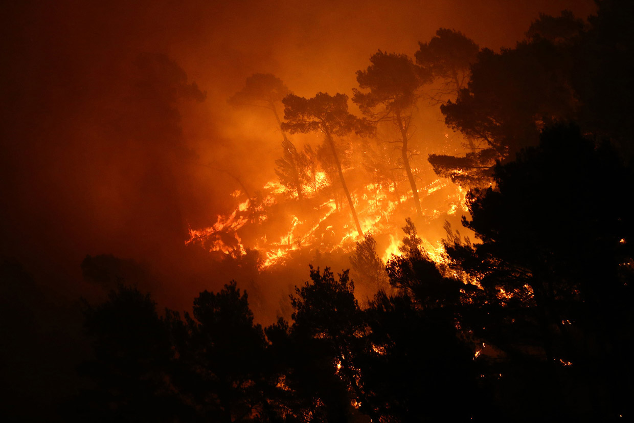 Европейские лесные пожары лета 2017
