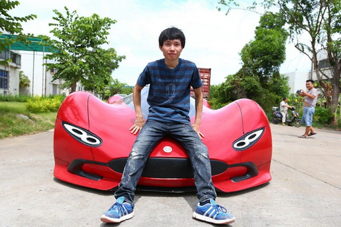 Китаец самостоятельно собрал автомобиль мечты