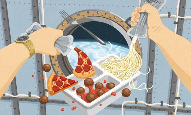 Как прогрессирует еда для космонавтов