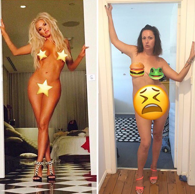 Селеста Барбер продолжает пародировать фотографии звёзд из Instagram