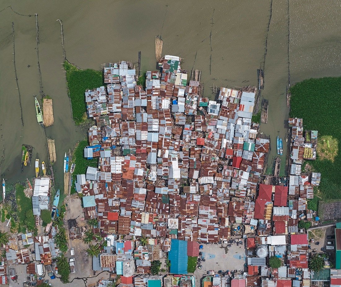 Аэроснимки трущоб Манилы — самого перенаселенного города в мире