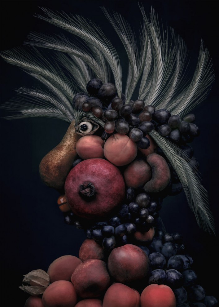 Причудливые портреты из овощей и фруктов от польской художницы