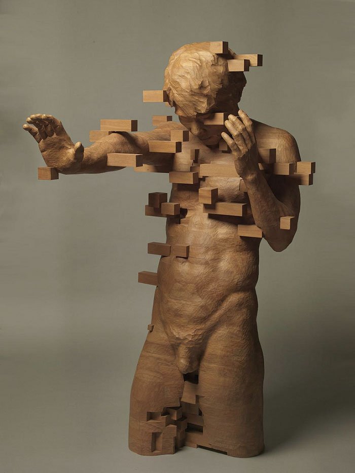 Пиксельные скульптуры от тайского художника Хсу Тунг Хана