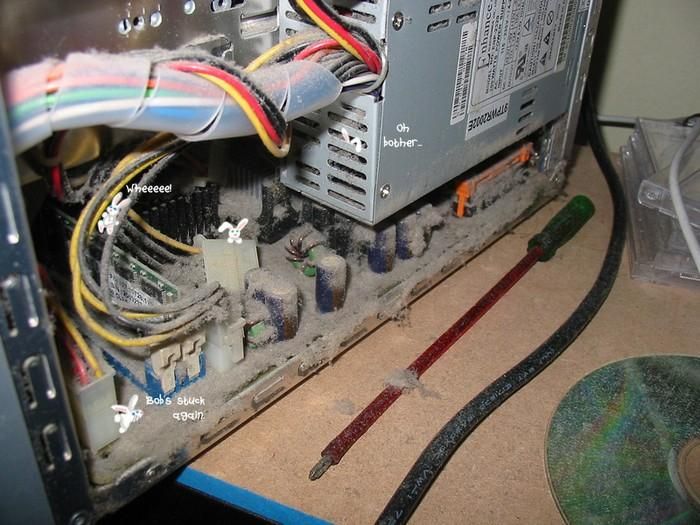 Пыльные компьютеры: затянули с чисткой