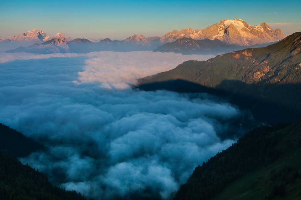 Доломитовые Альпы в разное время года от польского фотографа