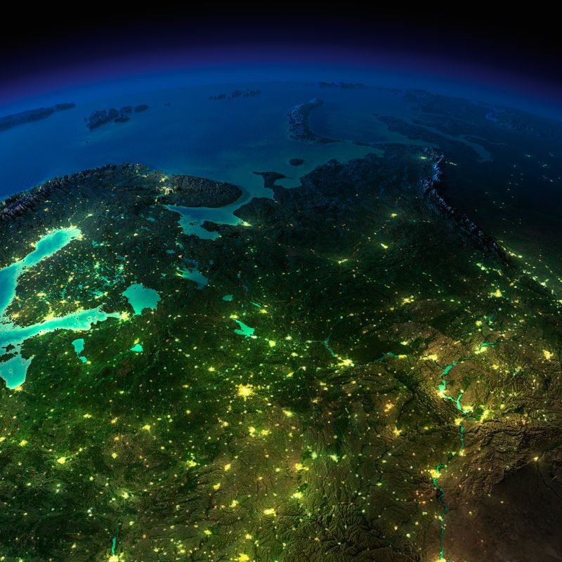 Земля в ночное время: потрясающие фото из космоса