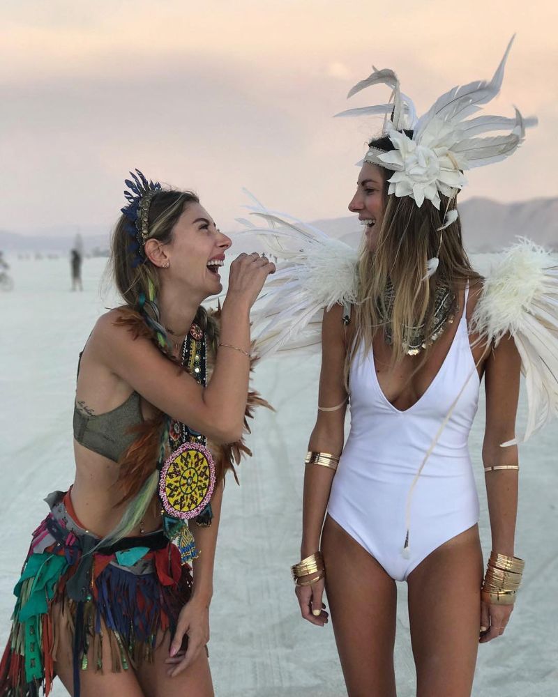 Участники фестиваля Burning Man 2017