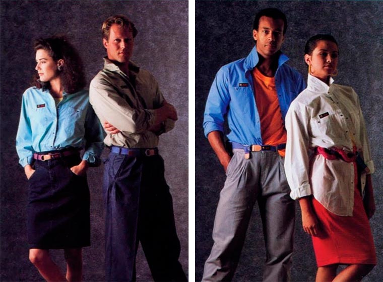 Коллекция одежды от Apple из 1980-х годов