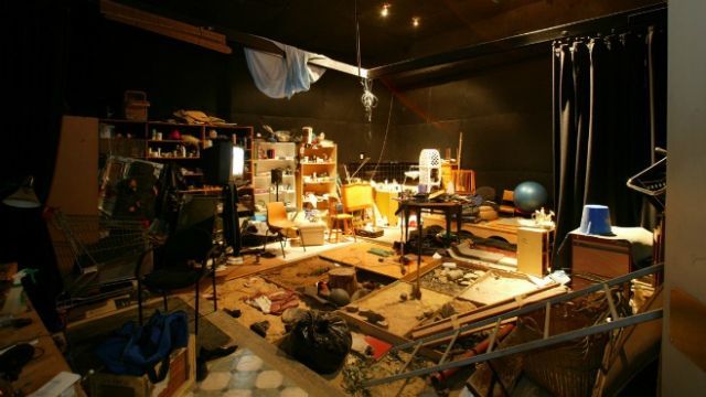 Шумовая комната студии звукозаписи для озвучки фильмов