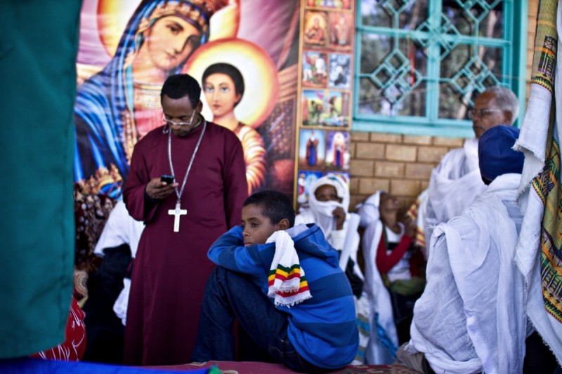 Обряд экзорцизма в Эфиопии