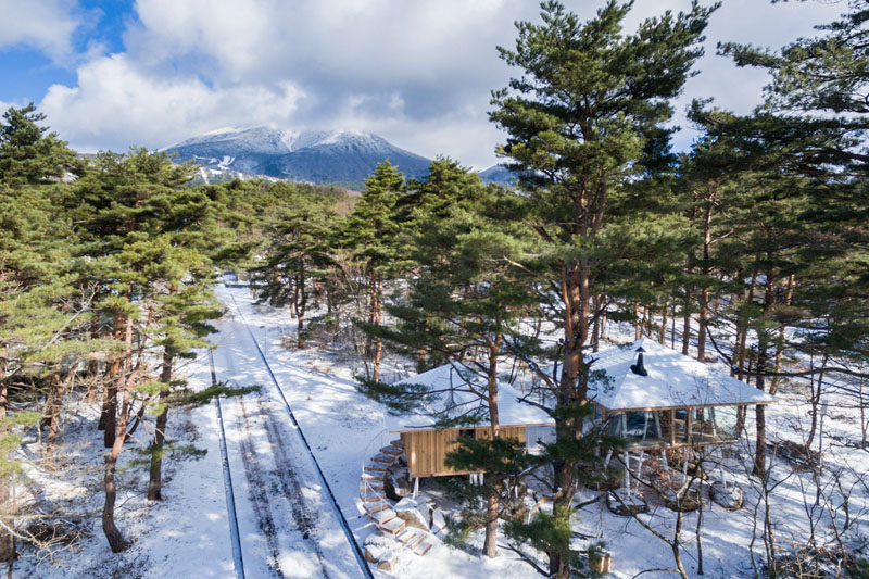 Японский загородный дом на сваях