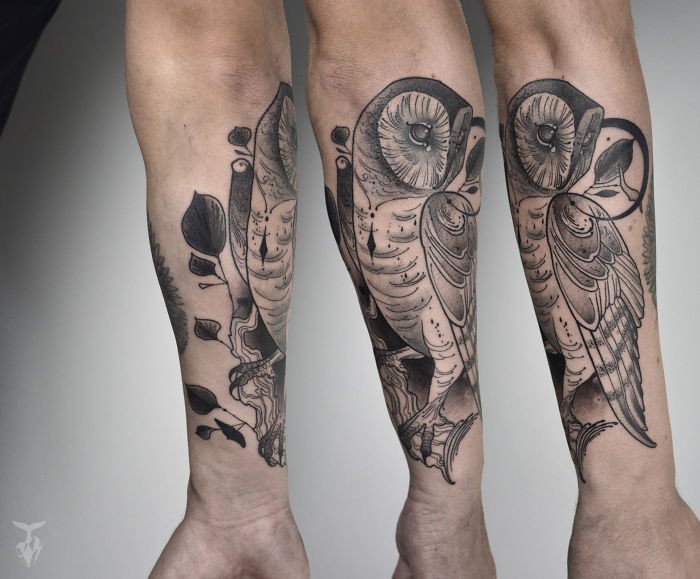Татуировки, вдохновленные природой и стилем модерн