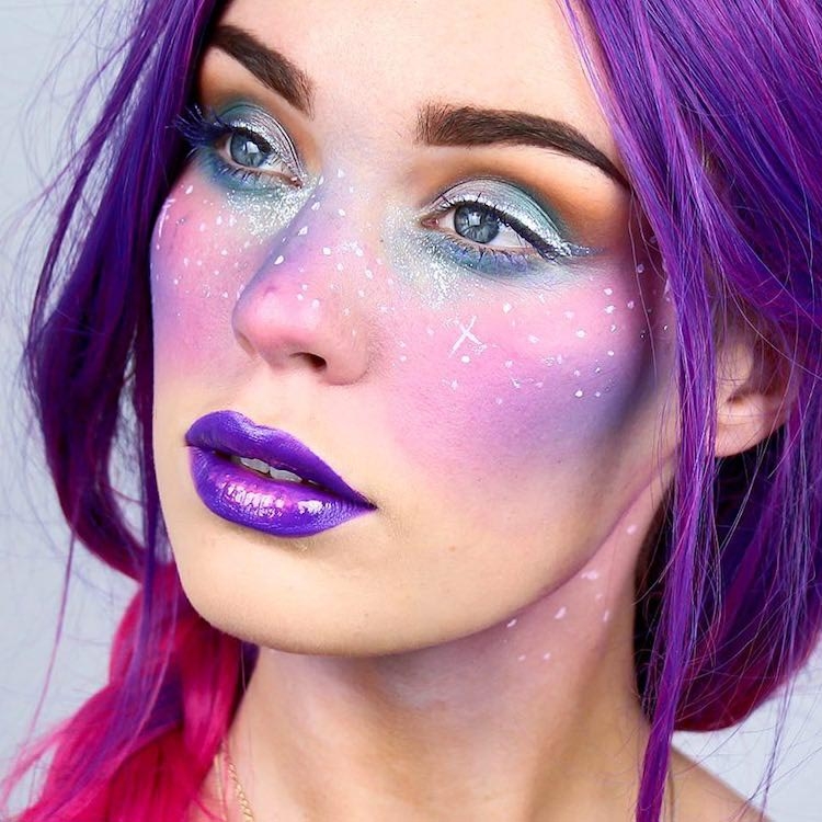 Галактический макияж - новый модный тренд