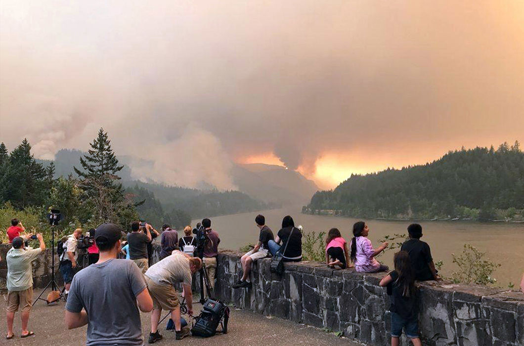 Фотопроект о лесных пожарах в США