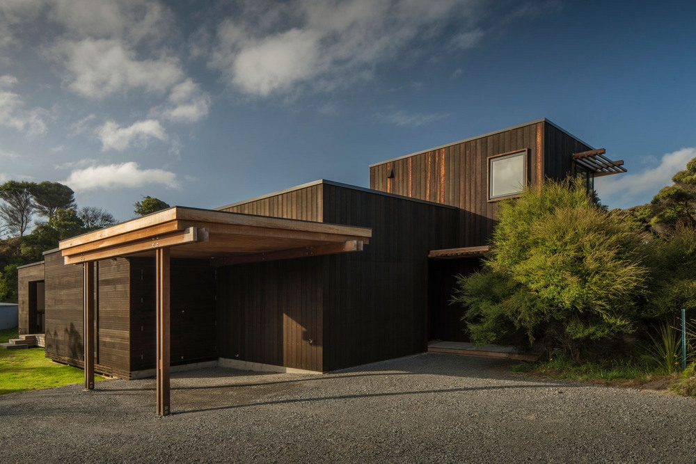 Современный деревянный дом в Новой Зеландии