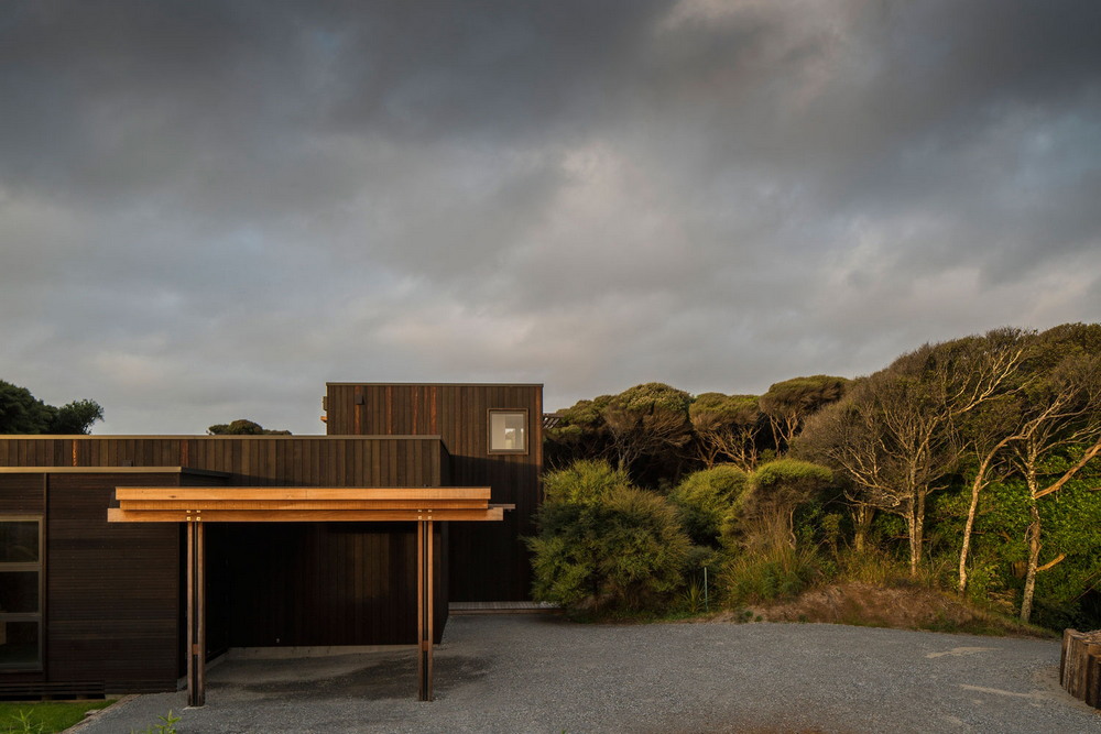 Современный деревянный дом в Новой Зеландии