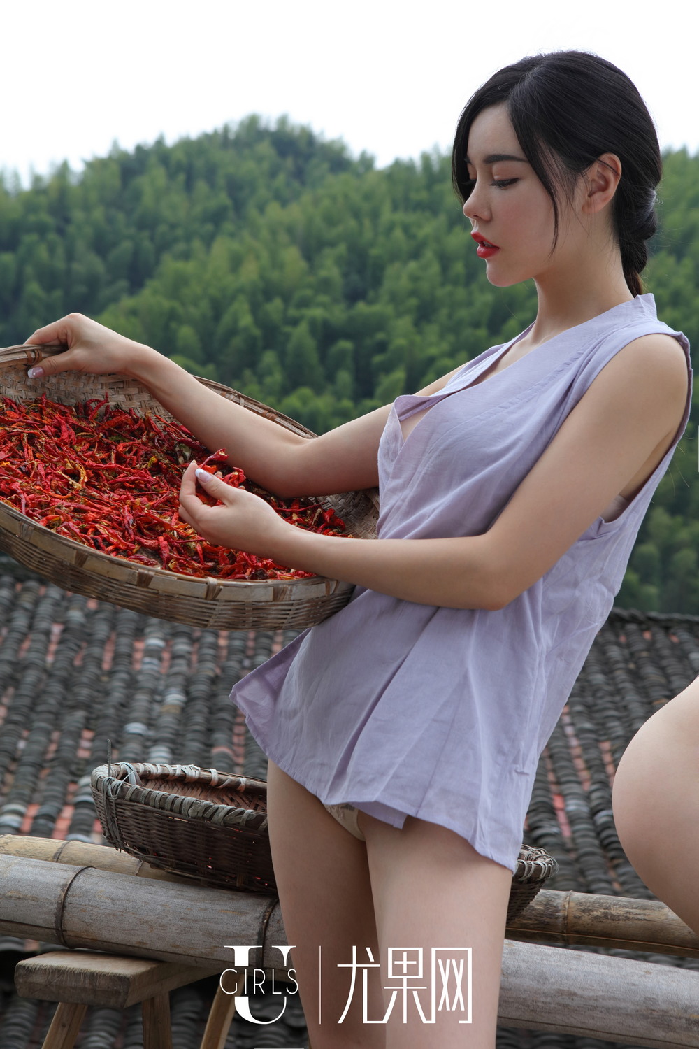 Сексуальные девушки в сельской местности Китая