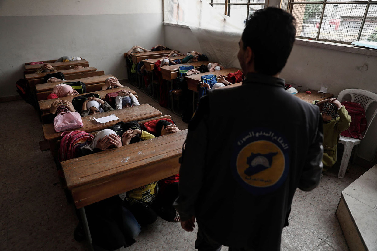 Как сирийские дети ходят в школу
