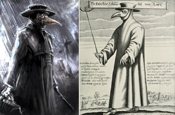 Почему врачи во время бубонной чумы носили костюм с маской-клювом
