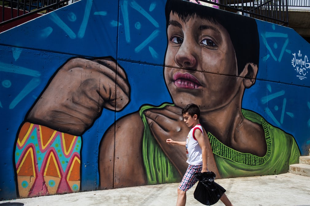 Стрит-арт в колумбийском Медельине