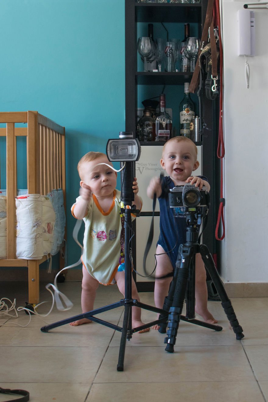 Когда в семье фотографа рождаются близнецы