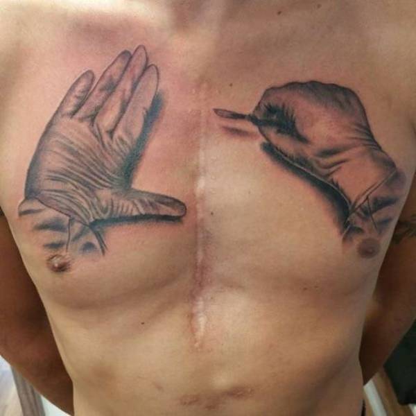 Татуировки, позволяющие преобразить шрамы