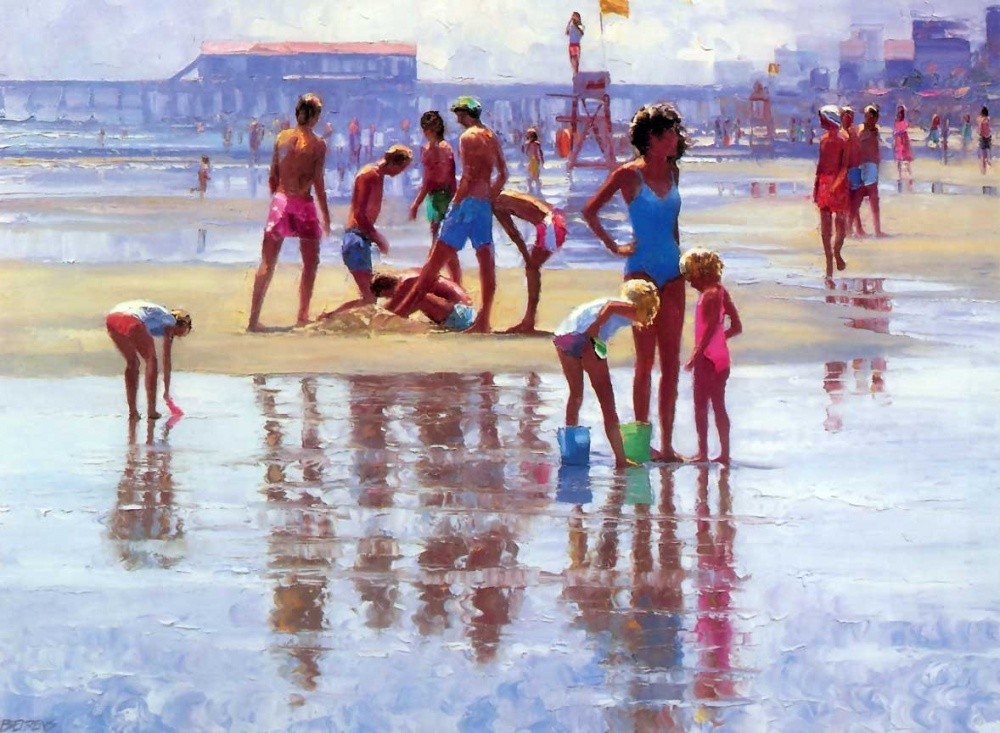Солнце, море и путешествия на картинах американского художника