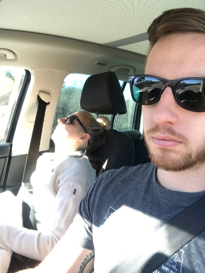 Увлекательные кадры поездок на авто с женой