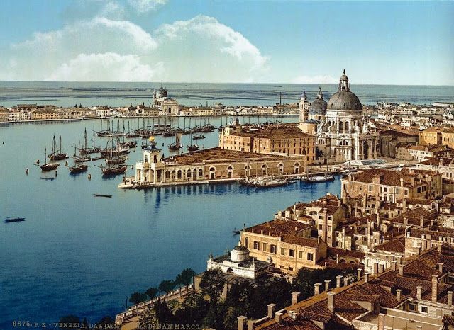 Цветные фотографии Венеции в 1890-е годы