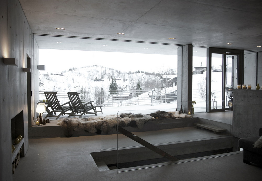 Брутальный особняк на горнолыжном курорте в Норвегии