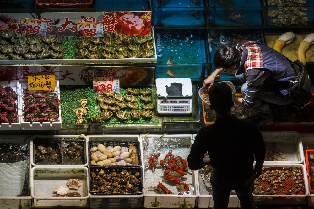 Китайский рынок морепродуктов Цукидзи