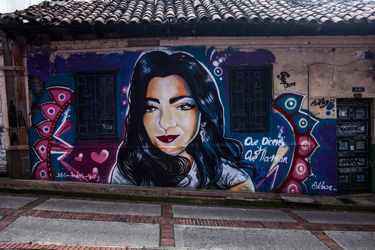 Стрит-арт на улицах в Колумбии