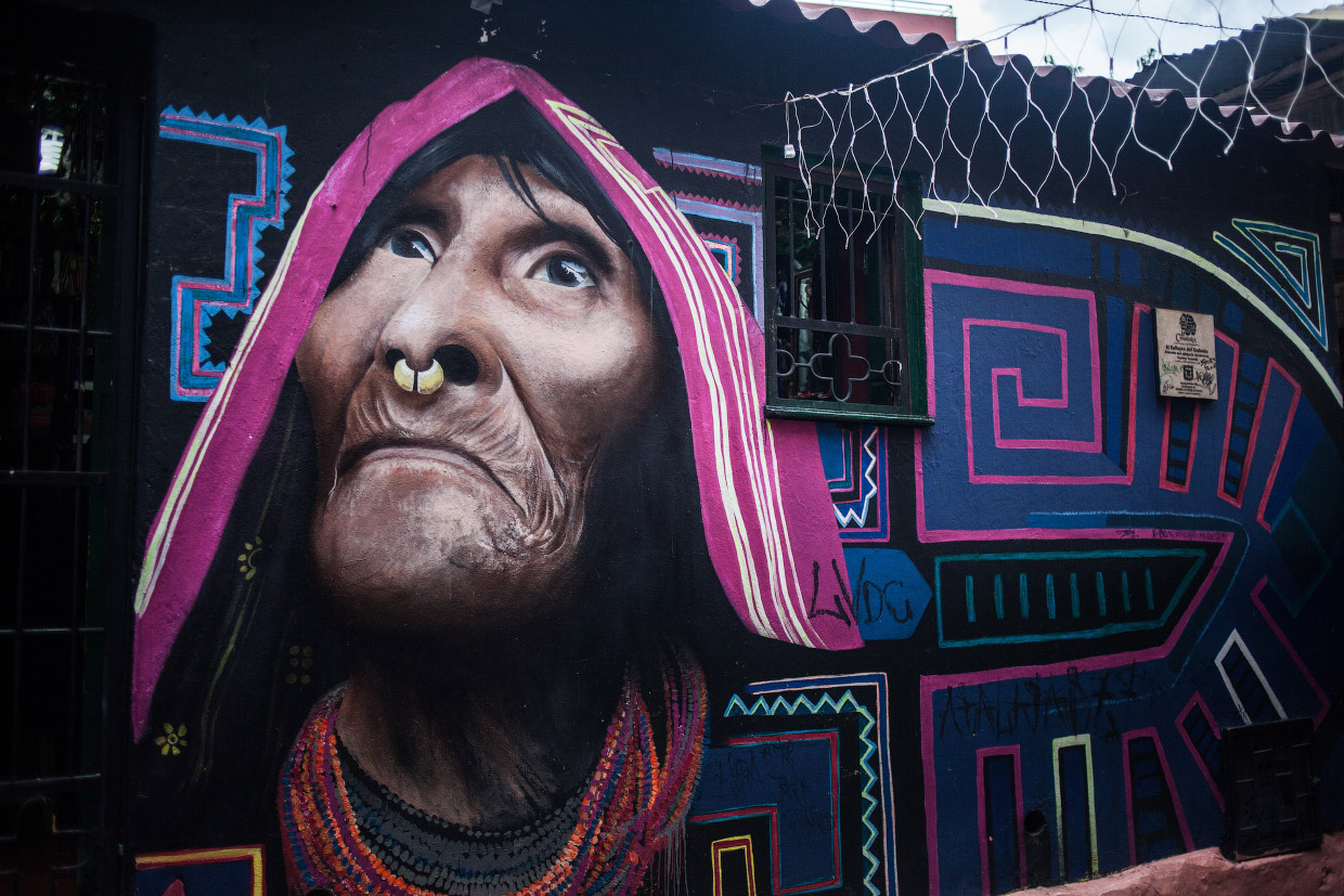 Стрит-арт на улицах в Колумбии