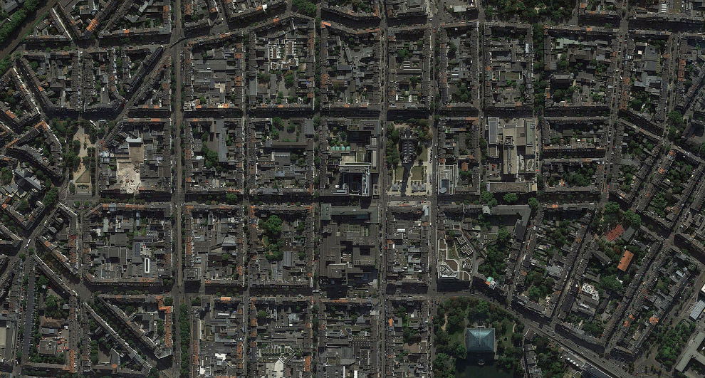 Германия из космоса на спутниковых снимках