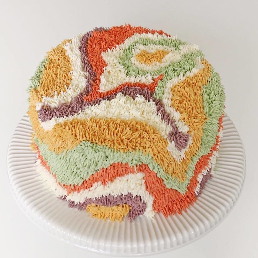 Необычные красочные торты с ворсом от Аланы Джонс-Манн