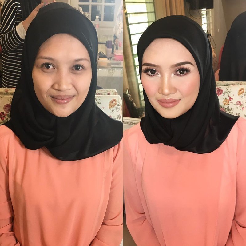 Чудеса макияжа: до и после