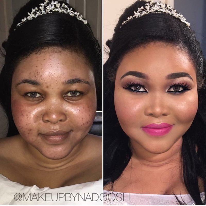 Чудеса макияжа: до и после