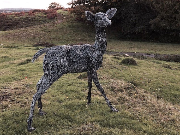 Проволочные скульптуры животных от Кэндис Биз