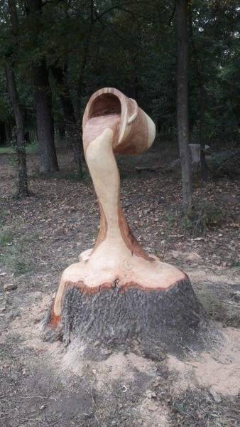 Великолепные скульптуры из дерева