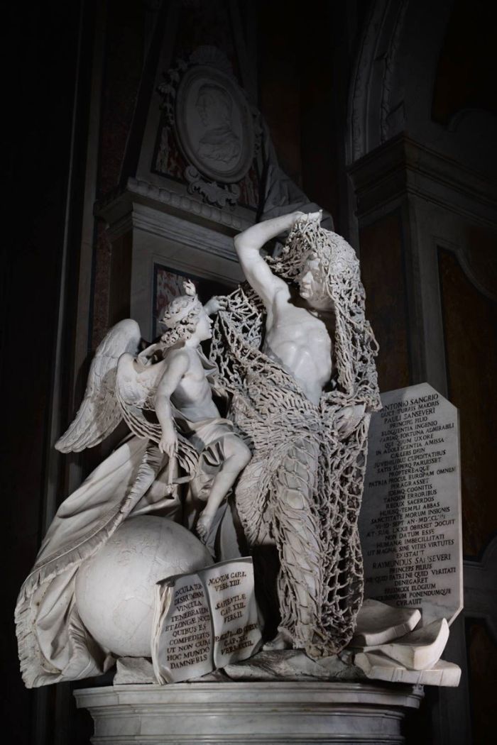 Скульптуры Музея Капеллы Сан-Северо в Неаполе
