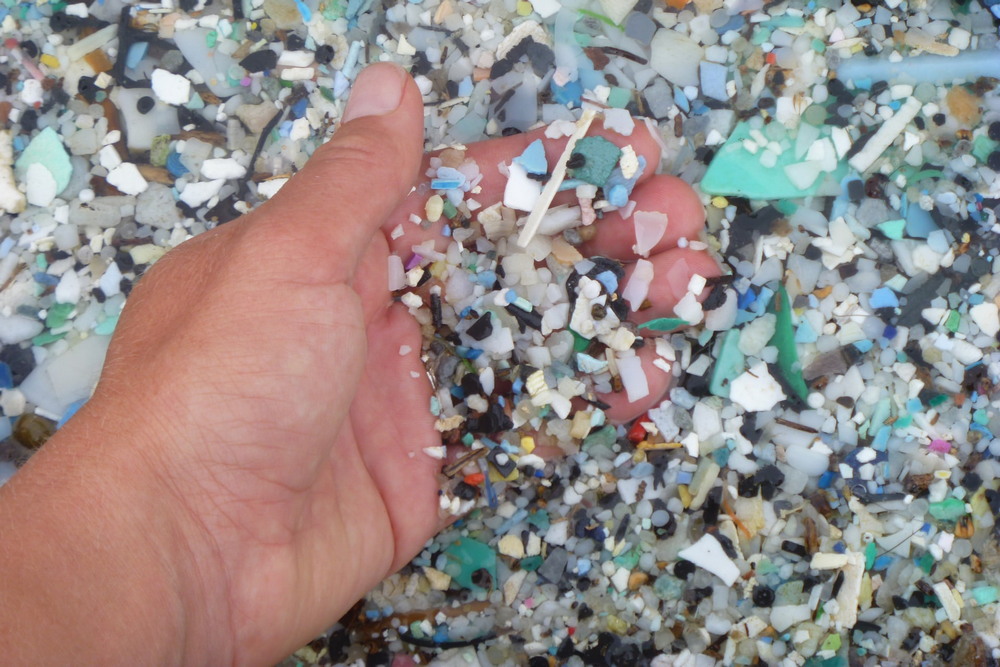 Пластмассовое загрязненные побережья Австралии