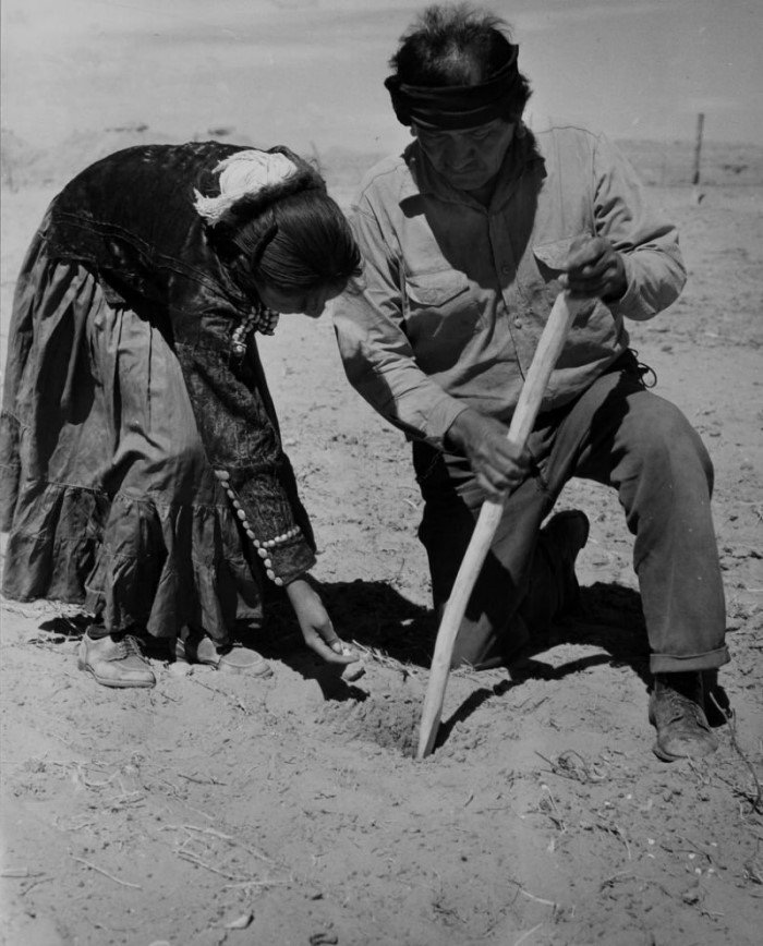 Повседневная жизнь индейцев Навахо в 1940-х годах