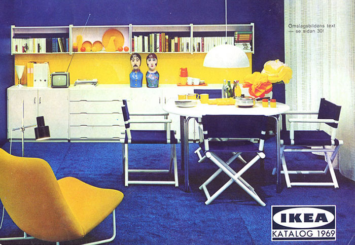 Обложки каталогов IKEA с 1951 по 2000 год